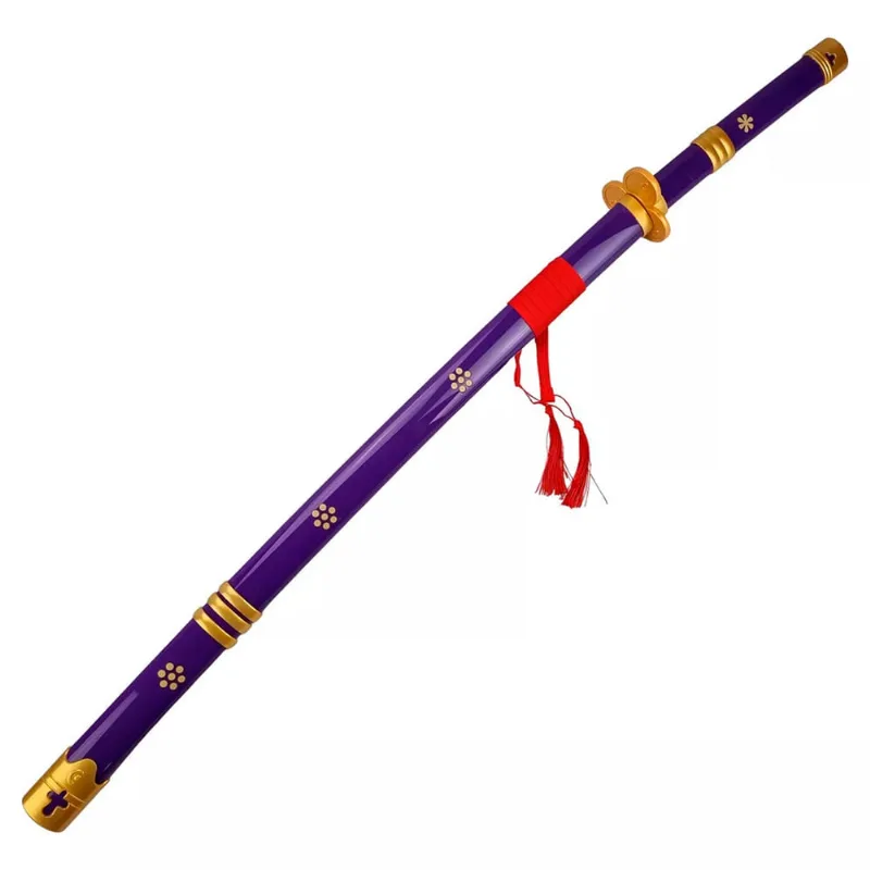 Espada Roronoa Zoro Katana Enma De Bambu Com LED Cosplay One Piece Decoração