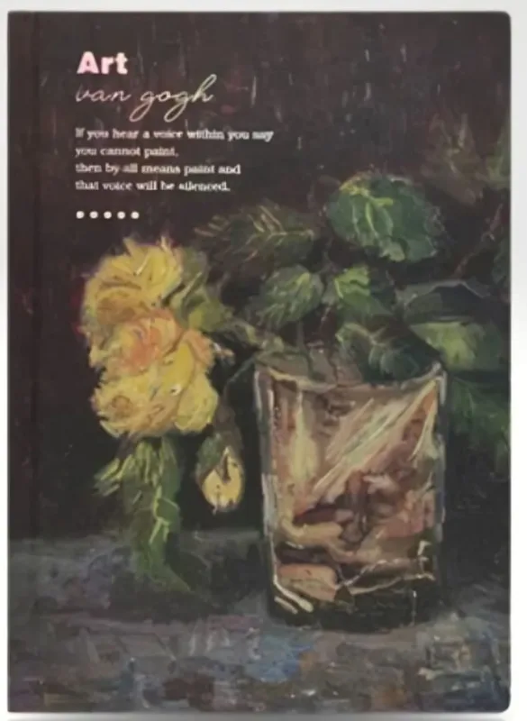 Caderno De Anotações 128 Folhas Capa Dura Van Gogh Diversos Modelos - LC - Papelaria