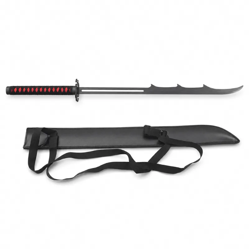 Katana Réplica Espada De Metal Sem Fio De Corte Tensa Zangetsu V3 Ichigo Anime Bleach