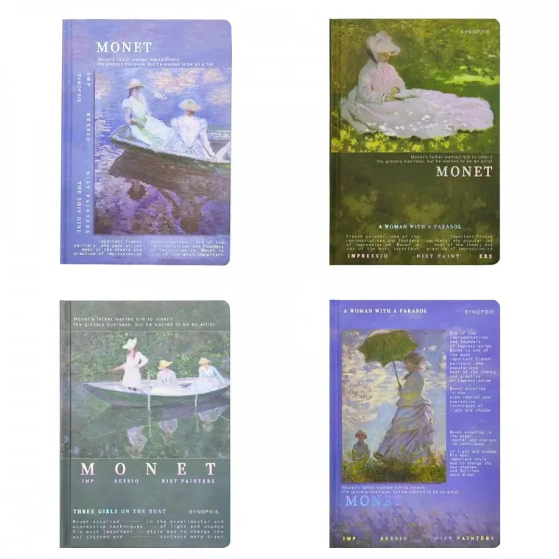 Caderno De Anotações Monet 128 Folhas Diversos Modelos
