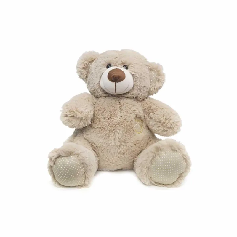 Pelúcia Infantil - 27 cm - Urso Didi - P - Areia - W.U. Bichos de Pelúcia - Mundo Encantado - Brinquedos