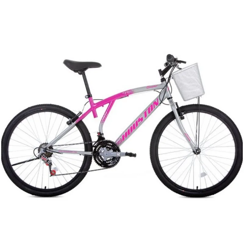 Bicicleta Houston Bristol Lance Aro 26 com Freio V-Brake 21 Marchas Cesto Frontal 23088