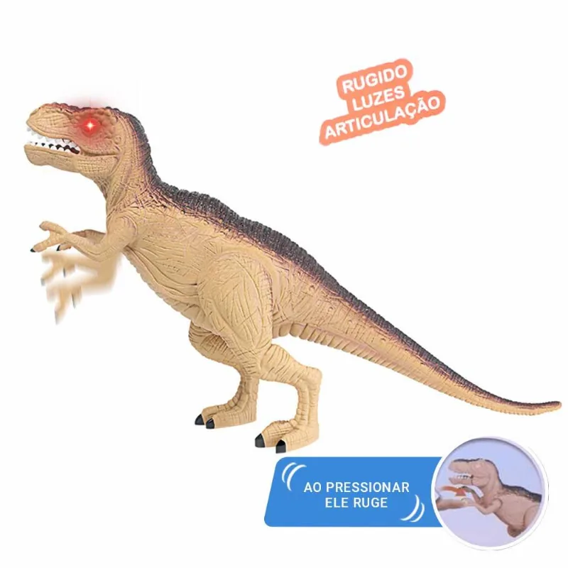 Mini Figura Eletrônica - Beast Alive - Feras Selvagens - Tiranossauro Rex - Candide