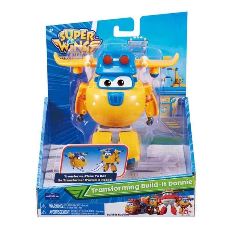 Figura e Veículo Transformável - Super Wings - Construtor Donnie - Fun Divirta-Se