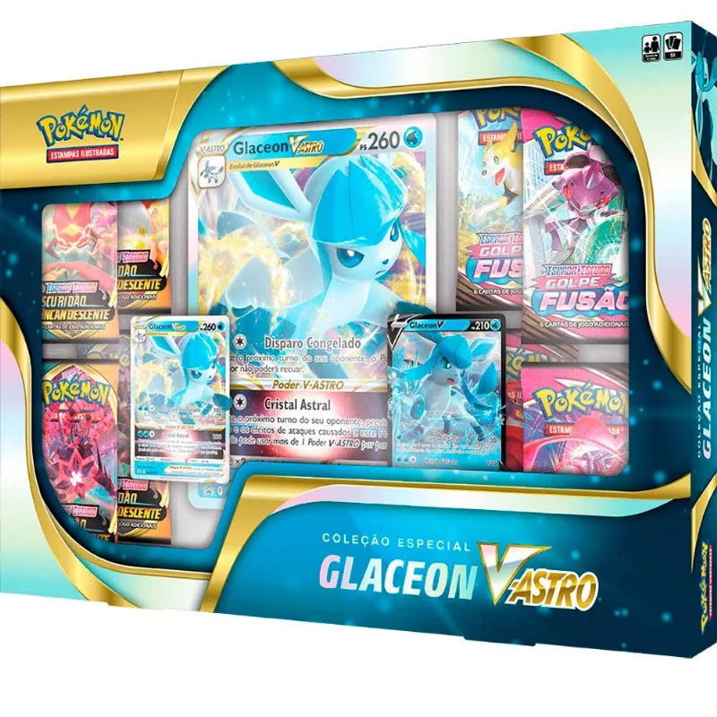 Jogo de Cartas e Baralho Pokémon V-Astro - Glaceon 51 cartas Copag Pokémon