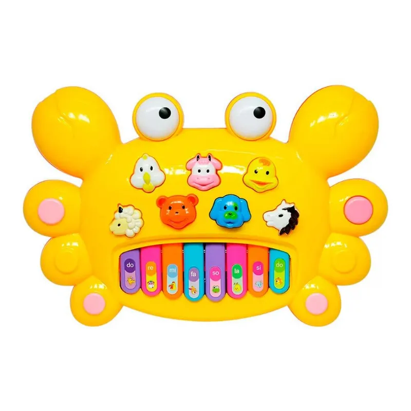 Teclado Musical Infantil - Siri - Amarelo - DM Toys