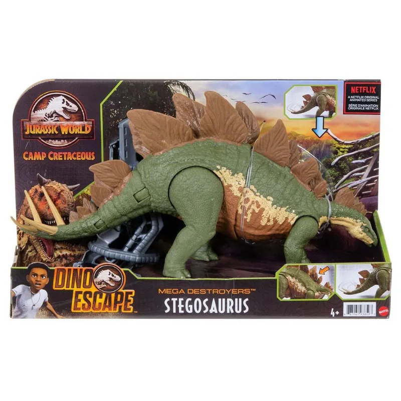 Figura Articulada - Jurassic World - Mega Destroyers - Stegosaurus - Mattel
