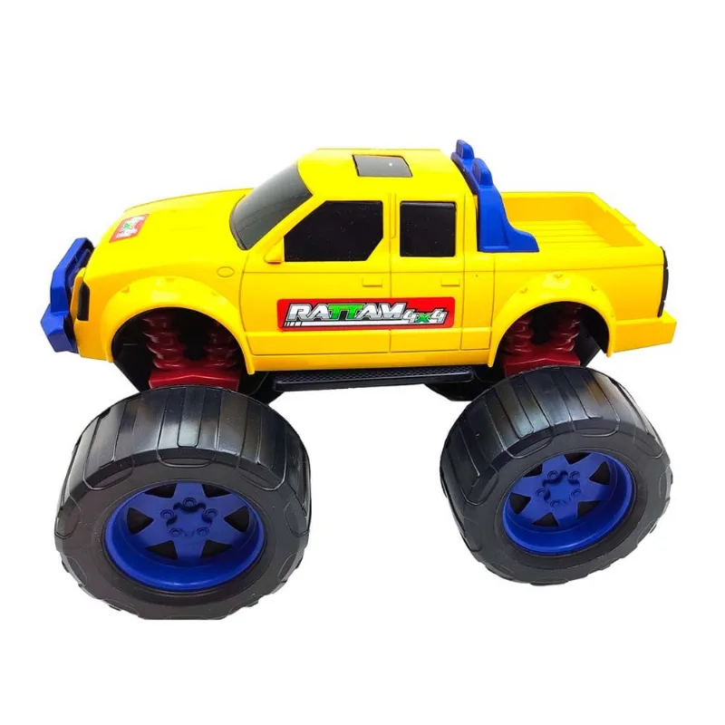 Caminhonete Roda Livre Rattam 4x4 Off Road Amarelo Usual Brinquedos