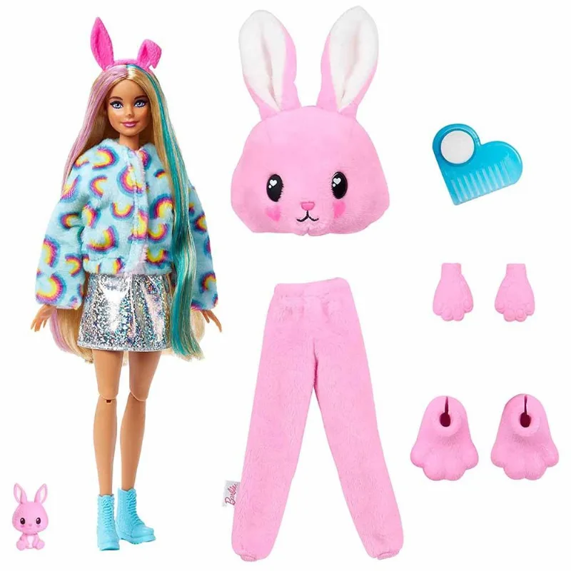Boneca Articulada - Barbie Cutie Reveal - Coelhinha - 10 Surpresas - Mattel