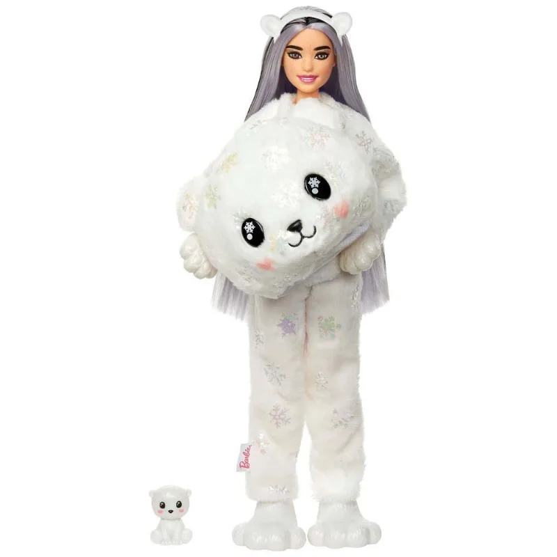 Boneca Articulada - Barbie Cutie Reveal Inverno - Urso Polar - Mattel
