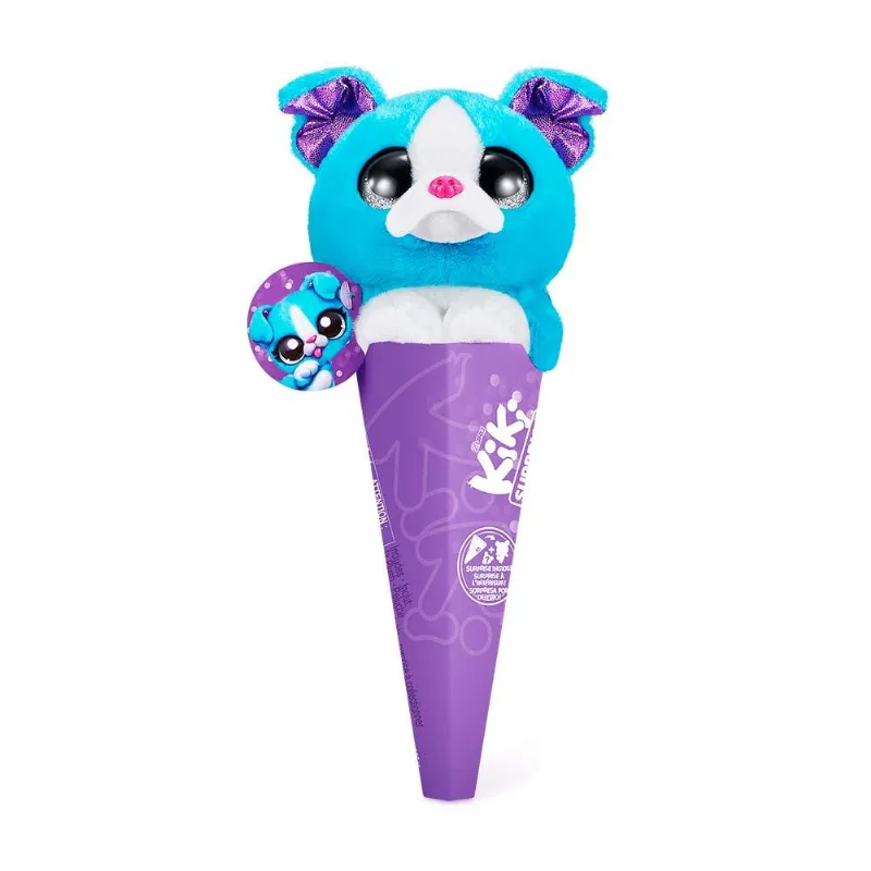 Pelúcia Infantil no Cone - Kiki Surprise - Clássica - Poncho - Fun Divirta-se