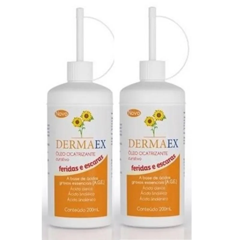 Dermaex 200ml Óleo De Girassol Cicatrizante (kit c/02un) - NUTRIEX