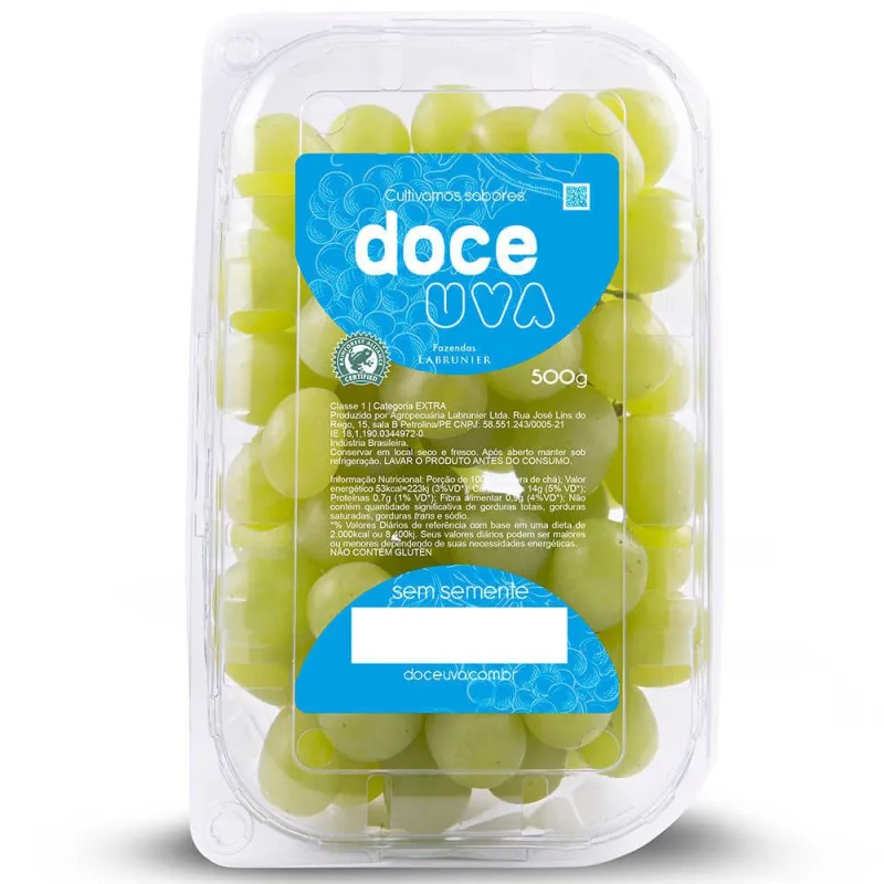 UVA SUGAR CRISP SEM SEMENTE 500G - Doce Uva - Mambo