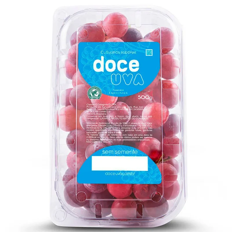 Uva Crinson Doce Sem Sementes 500g