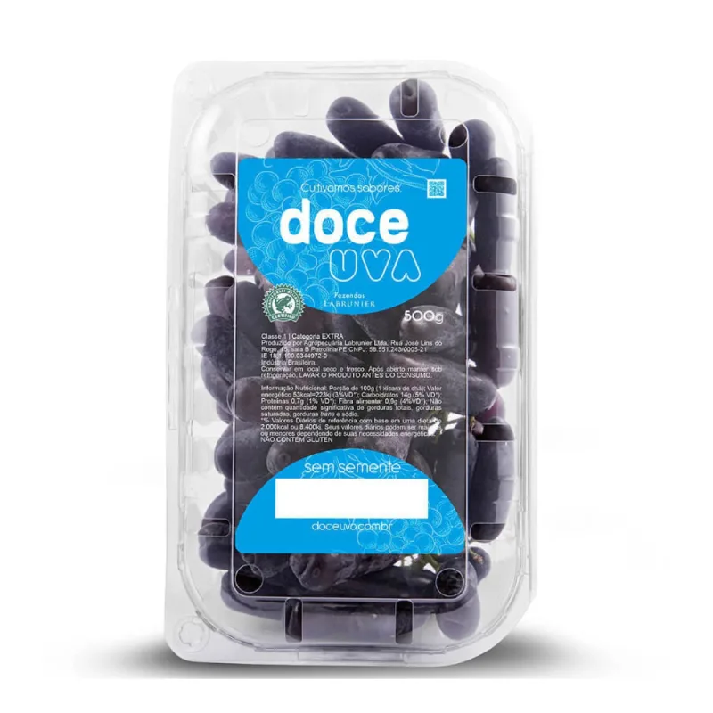 UVA SWEET SAPHIRE DOCE UVA BJ 500G - SWEET - Hortifruti