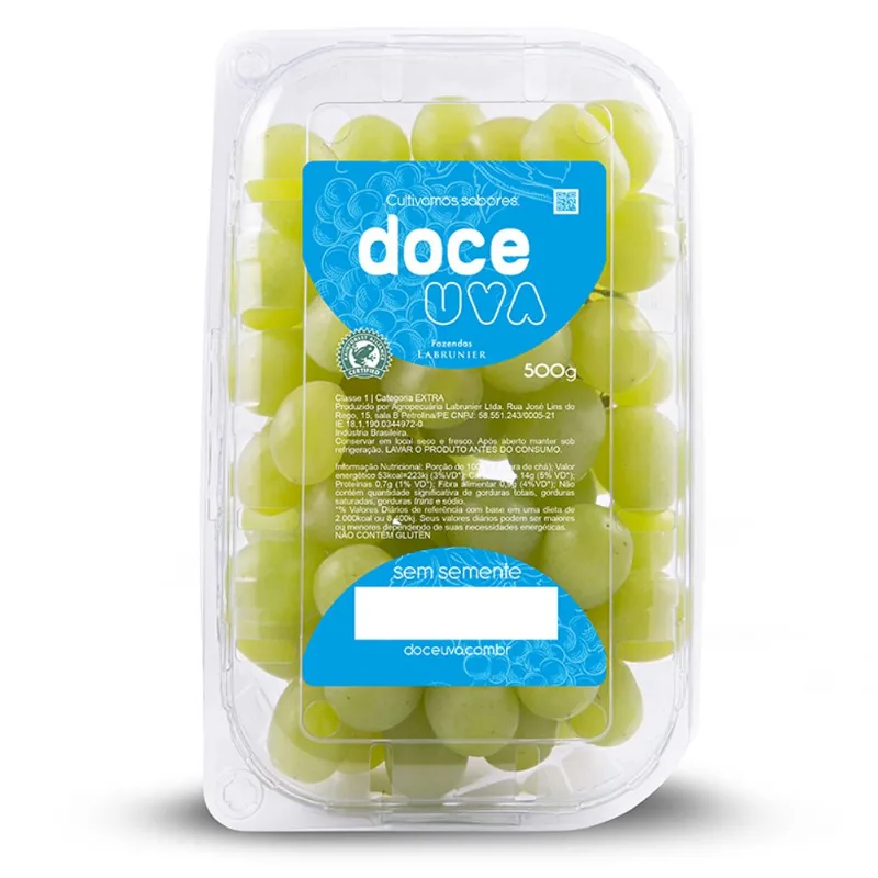 Uva Sweet Globe Doce Uva Sem Semente 500 gr