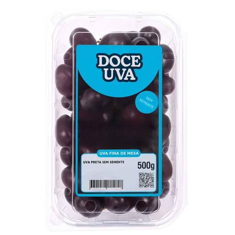 Uva Vitória Preta Doce Uva 500g - Doce Uva