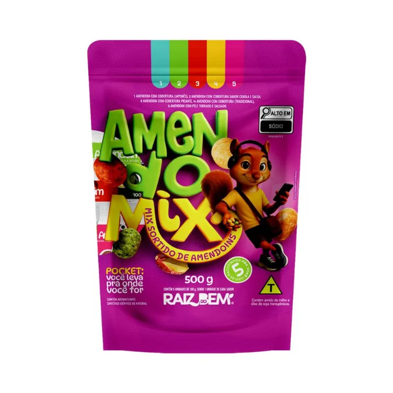 Mix de Amendoim Raiz do Bem 500g Pouch