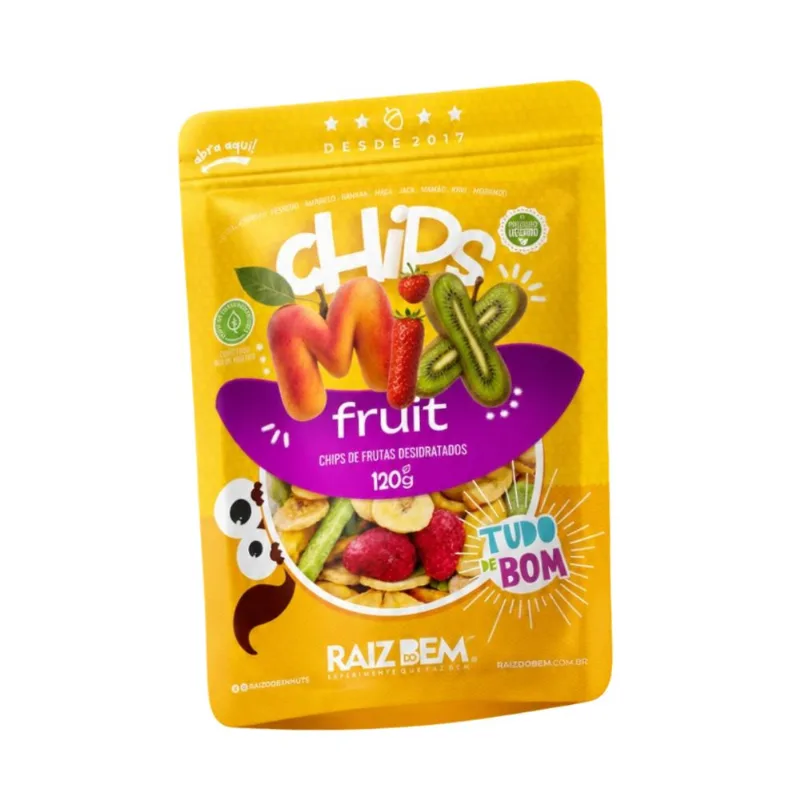 Chips de Mix de frutas Raiz do Bem 120g