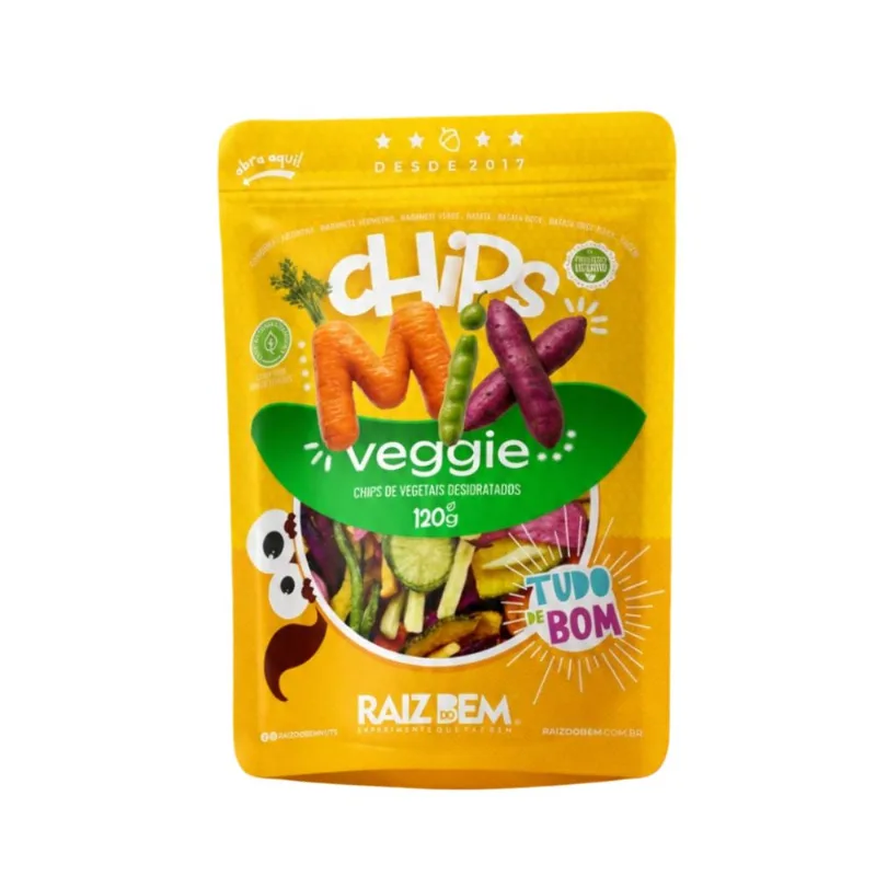 Chips de Mix de vegetais Raiz do Bem 120g