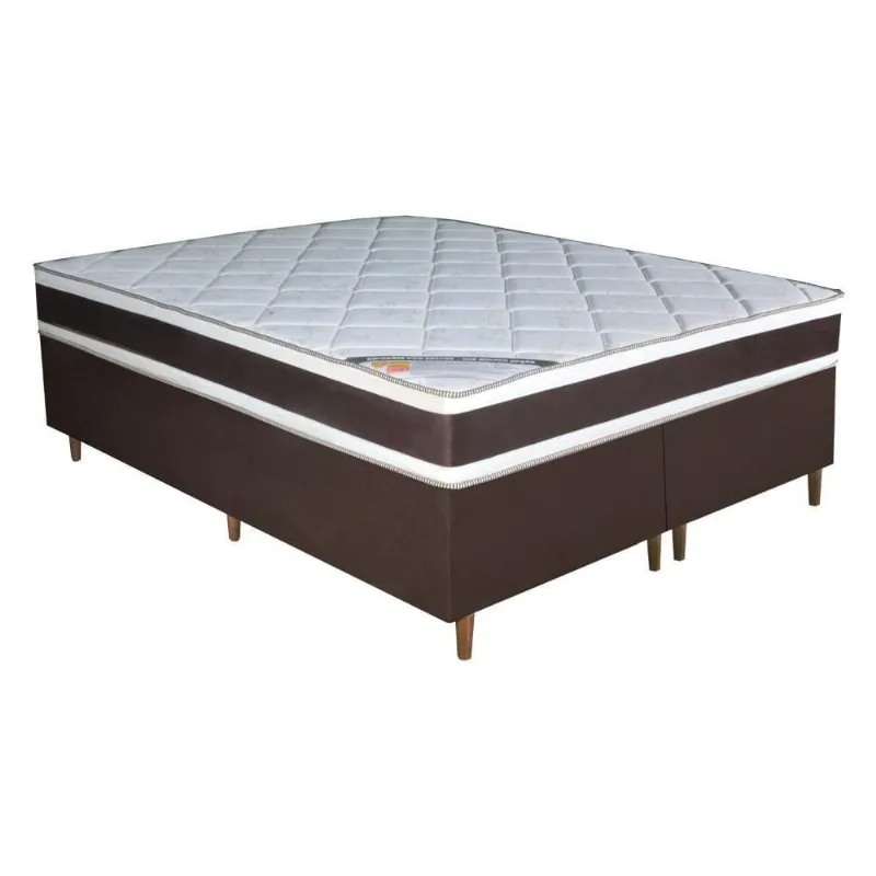 Colchão King Molas Ensacadas Sater D33 Pillow Top Bom Pastor Móveis