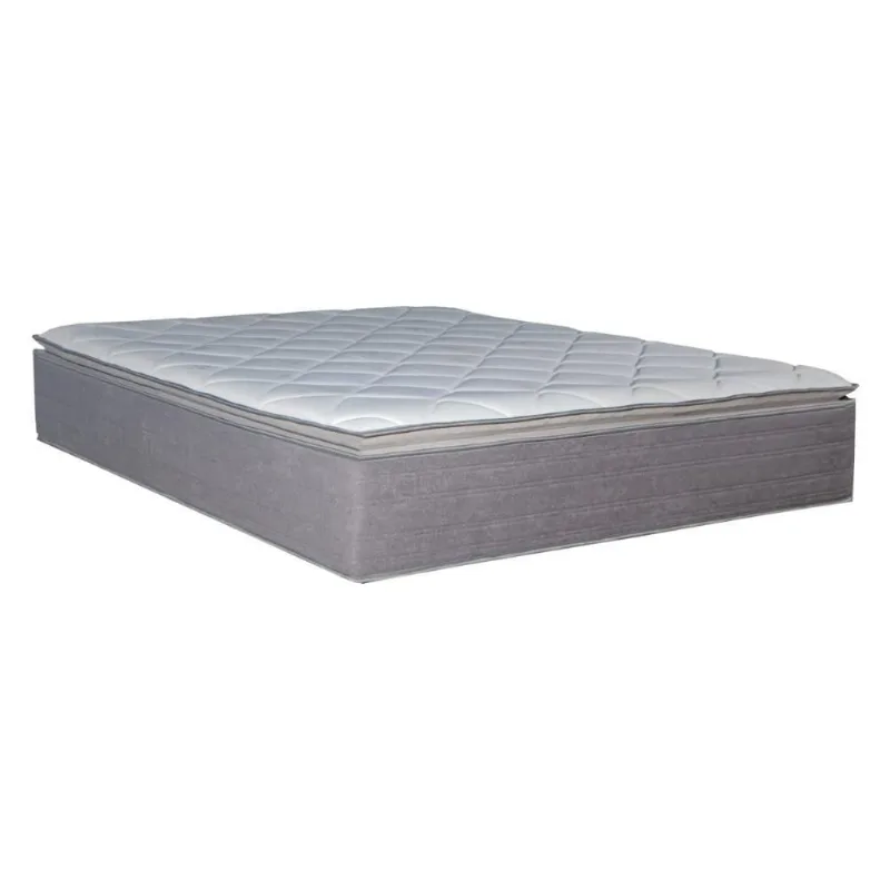 Colchão Queen Molas Ensacadas Vision D45 Pillow Top Grafite Bom Pastor Móveis