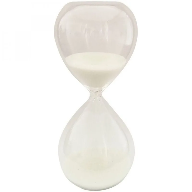 Ampulheta Vidro Clear Glass 10 Mi 13cmx8,3cmx8,3cm Branco