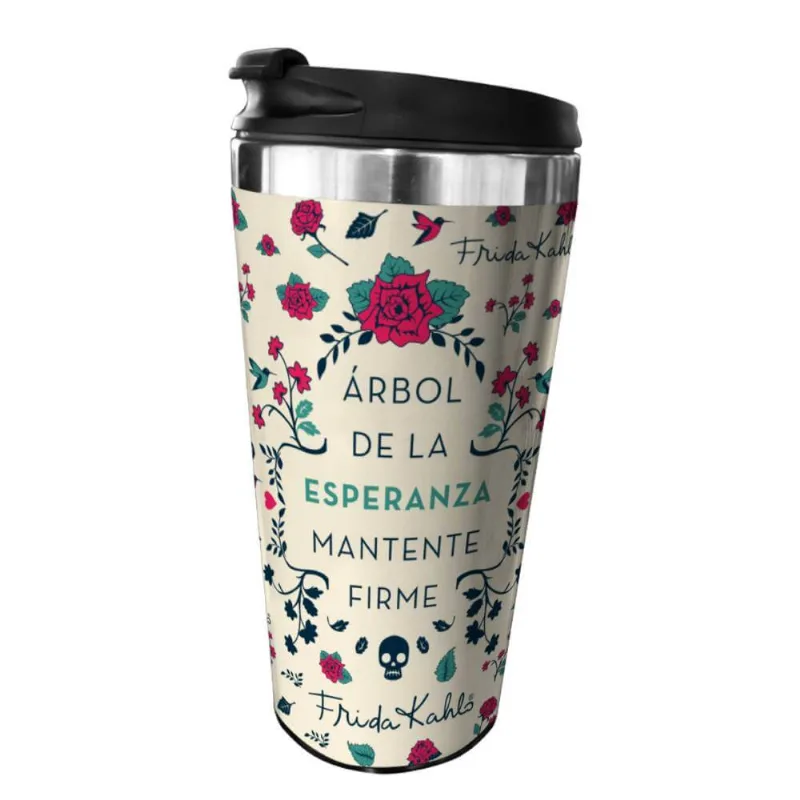 Copo Térmico Plástico Fk Esperanza Fd Branco 8,3X6,5X17,5cm - 500ml