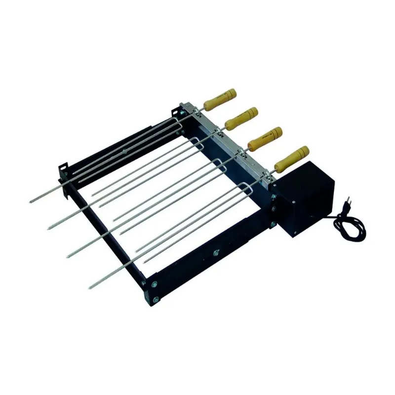 Kit Giratório Baixo Para Churrasqueira Com 03 Espetos Bivolt - Santa Edwirges - Instrumentos Musicais