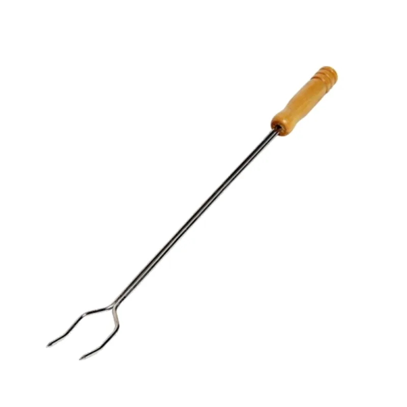 Garfo Para Churrasco Com Cabo De Madeira 55 Cm - ARAMEFER - Utilidades Domesticas