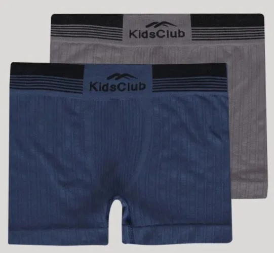 Kit 2 Cuecas Boxer Infantil Kids Club Cores Sortidas DelRio Confortável - DelRio - Moda