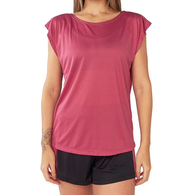Regata Feminina Treino Delfit Crepe Poliamida Marsala - Não Disponível - Moda