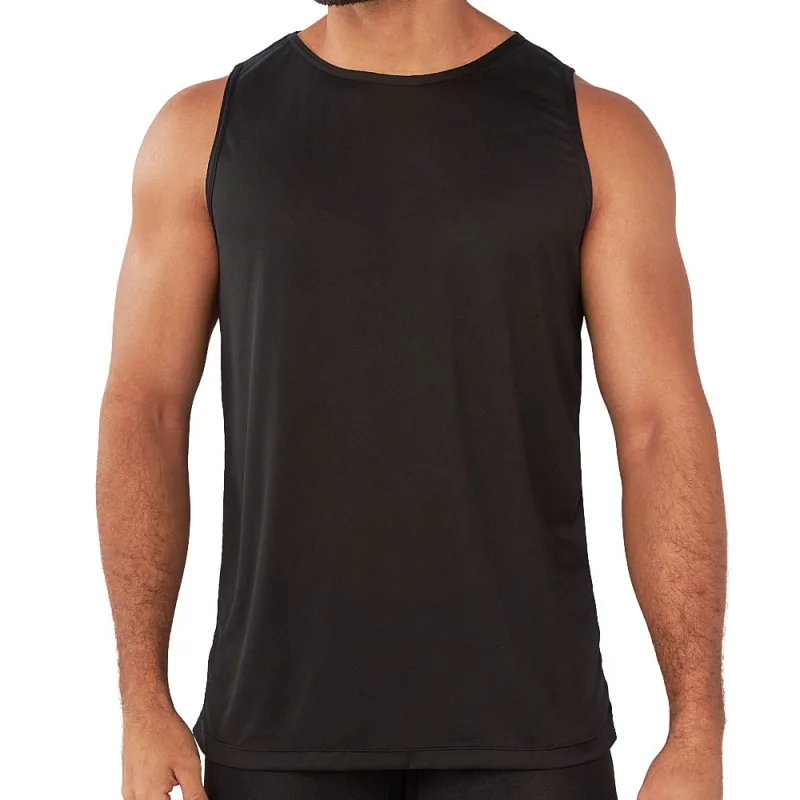 Camiseta Regata Esportiva Masculina Delfit Day by Day Poliamida Preta - Não Disponível - Moda