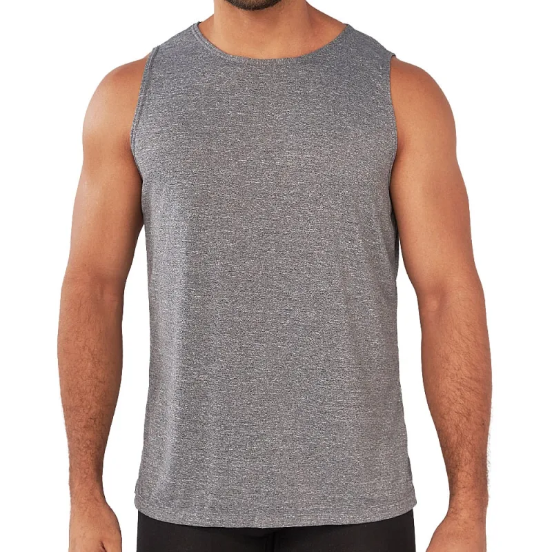 Camiseta Regata Masculina Delfit Anatômica Poliamida Cinza Mescla - Não Disponível - Moda