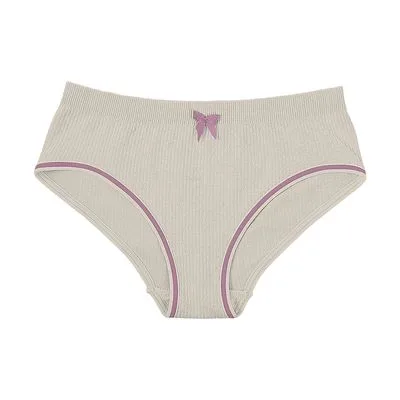 Calcinha Infantil Sem Costura Canelado Jacquard F5105 Cinza 1un - Não Disponível - Bebês E Higiene Infantil