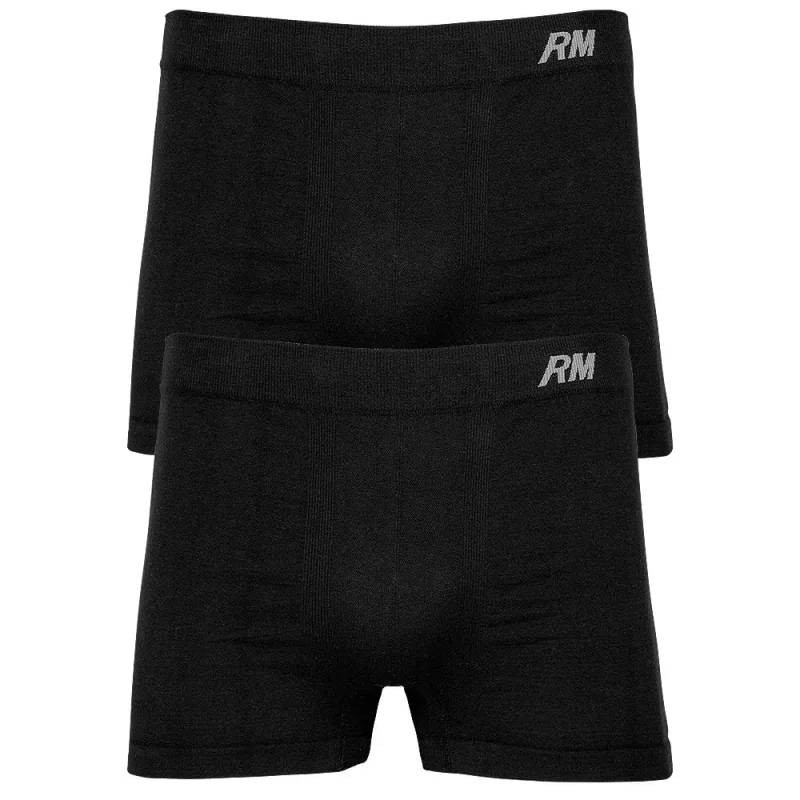 Kit 2 Cuecas Boxer DelRio Rioman Algodão Sem Costura Preto - DelRio - Moda