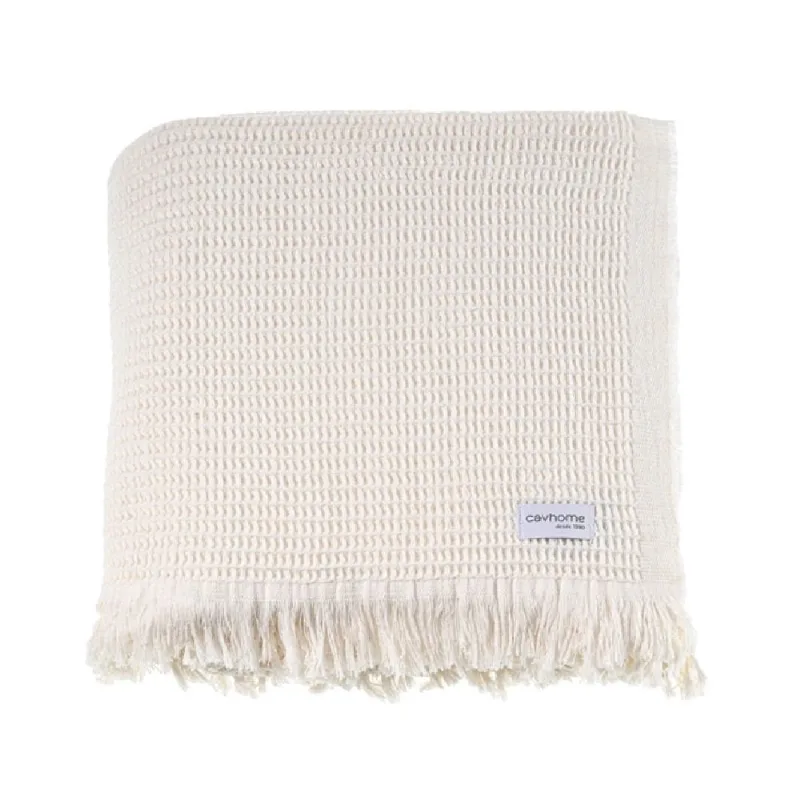Manta Decorativa Piquet Comfort 220x250cm Cavhome Perola