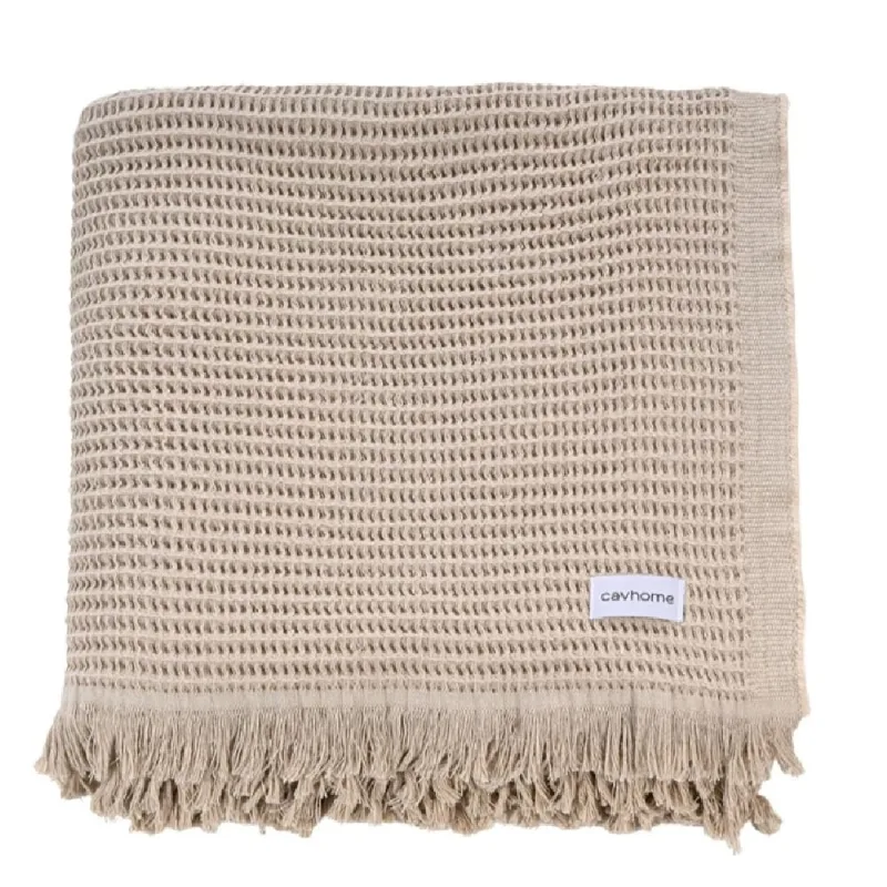 Manta Decorativa Piquet Comfort 220x250cm Cavhome Nude