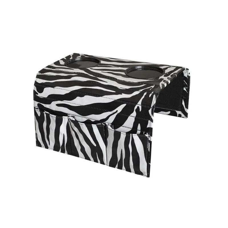 Bandeja Zebra para Sofá Porta Copo Porta Controle
