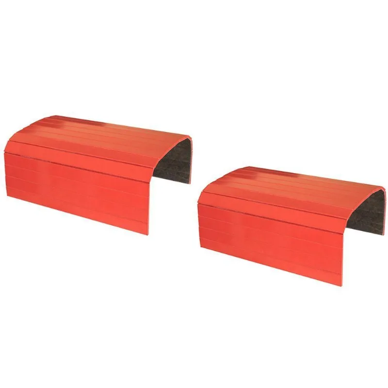 Kit Esteiras Laqueada Para Braço De Sofá Vermelho