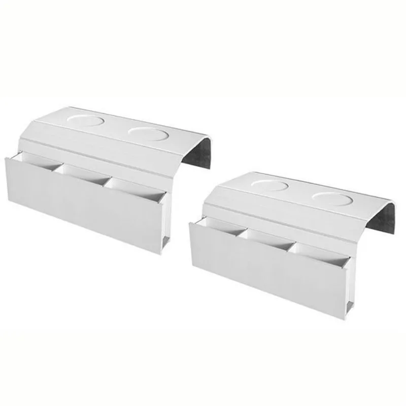 Kit 2 Bandejas Sofá Porta Copos Porta Controle Branco