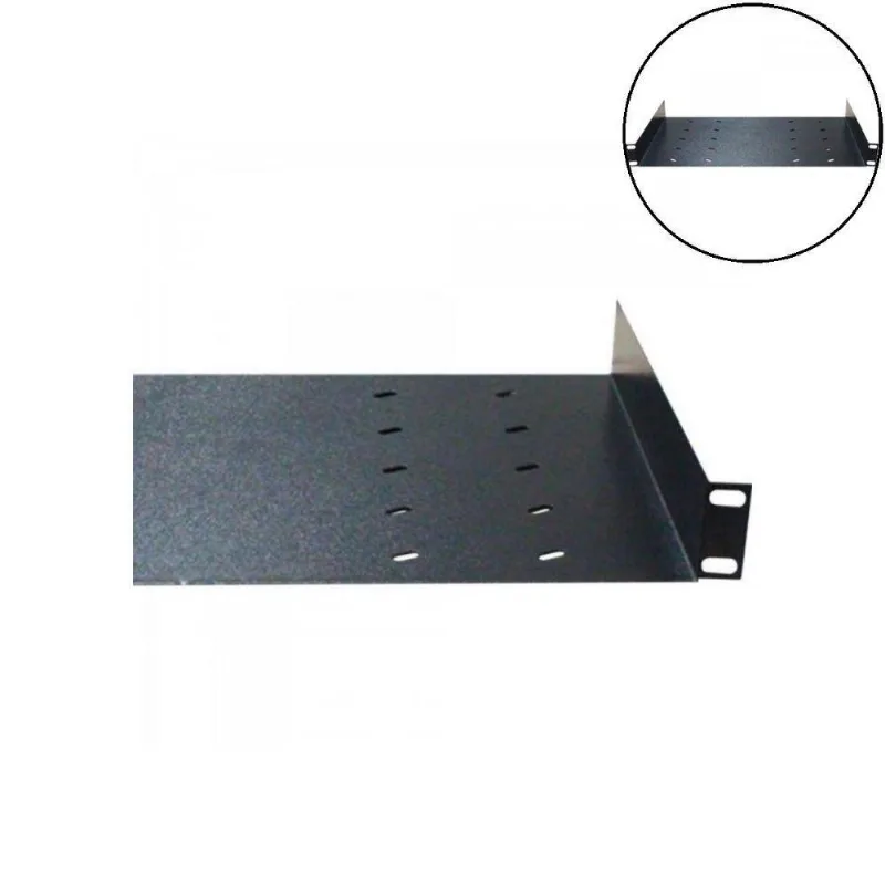 Bandeja Móvel Padrão 19 1u 400mm Max Eletron Com Suporte 16kg E Pintura Epoxi Hayonik