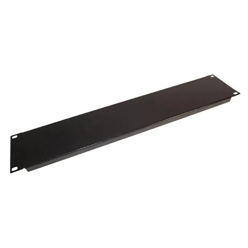 Frente Falsa Para Rack 19 Frente Falsa 2us Padrão 19 Em Aço Estampado Preto Max Eletron