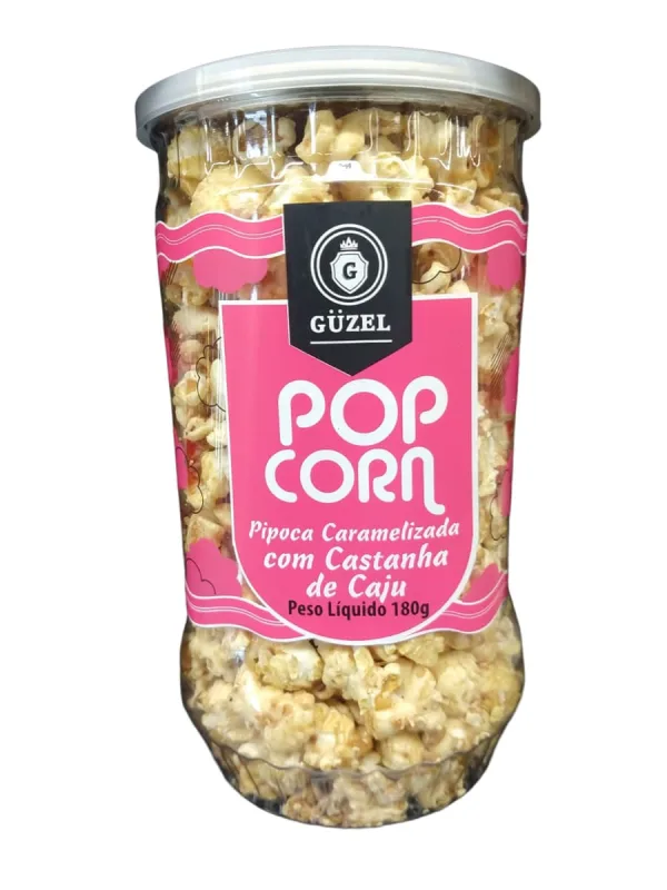 Pipoca Caramelizada Com Castanha De Caju Guzel 180g - Não Informado - Mercearia