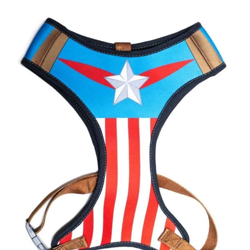 Coleira Neoprene Cap America - Tam PP