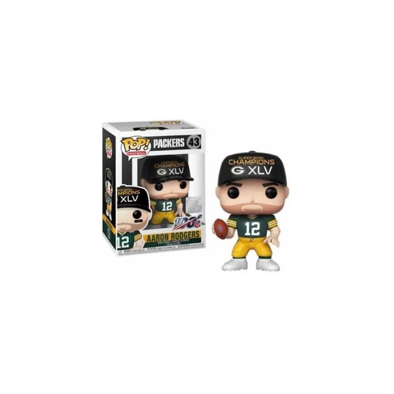 Funko Pop! Nfl Football Packers: Aaron Rodgers - Sb Xlv #43