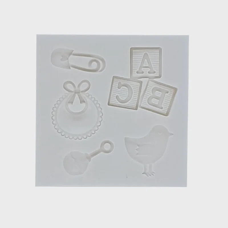 Molde Silicone Acessorios Bebe Mod 586 Prime Chef