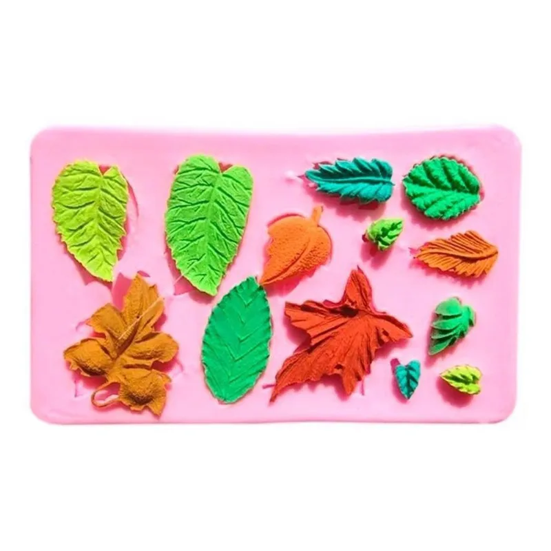 Molde De Mini Folhas - Gmezn978