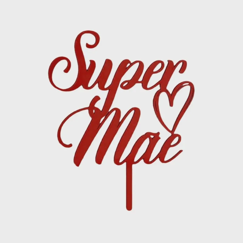 Topo De Bolo Super Mãe Prime Chef