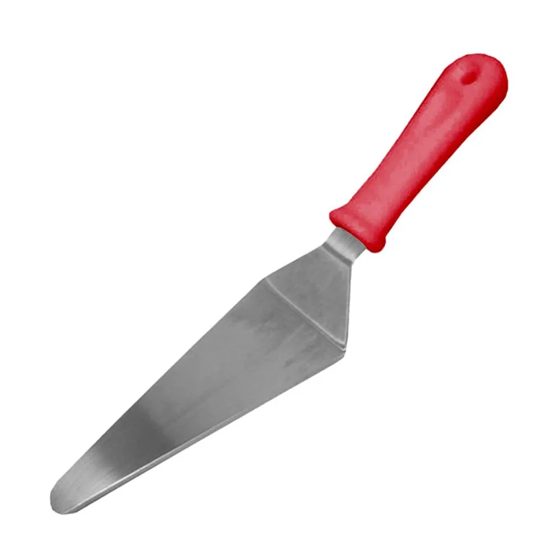 Espátula Para Cortar Bolo Torta Doces Em Inox Vermelha 25cm - Não Informado - Utilidades Domesticas
